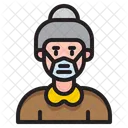 Man Waring Mask  Icon