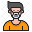 Man Waring Mask  Icon