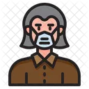 Man Waring Mask  Icon