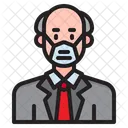Man Waring Mask  Icon