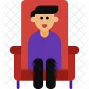 Happy Man Moviegoer Happy Icon