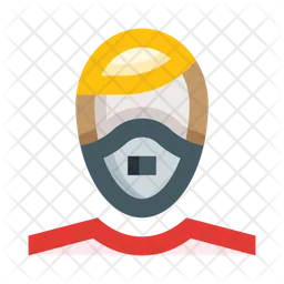 Man Wearing Face Mask  Icon