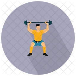 Man Weightlifter  Icon