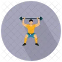 Man Weightlifter Bodyuilder Gym Icon