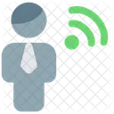 Man Wifi Wifi Signal Icon
