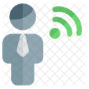 Man Wifi Wifi Signal Icon