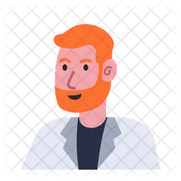 Man With Beard And Suit Avatar  Icon