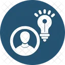 Man With Bulb  Icon
