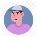 Man With Cap Avatar  Icon