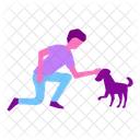 Man with dog Icon