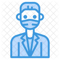 Man With Facemask  Icon