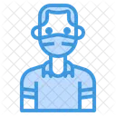 Man With Facemask  Icon