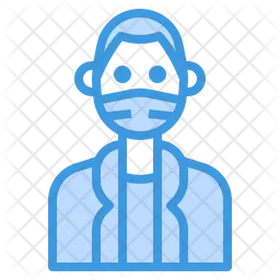 Man With Facemask  Icon