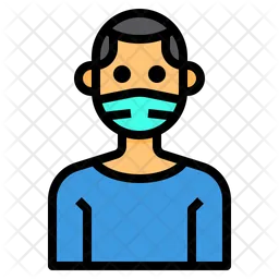 Man With Facemask  Icon