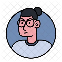 Man With Glasses Avatar  Icon