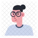 Man With Glasses Avatar  Icon