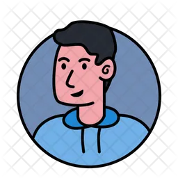 Man With Hodie Avatar  Icon