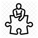 Human Puzzle Jigsaw Icon