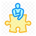Human Puzzle Jigsaw Icon