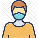 Mask Man Corona Virus Icon