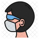 Man With Mask Male Boy Icon