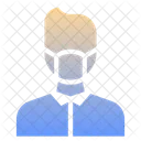 Man With Medical Mask Icon