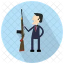 Man With Rifle Icône