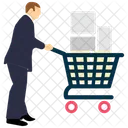 Man With Trolley Icon