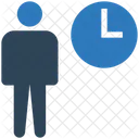 Man Hour Man Working Hour Working Time Icon