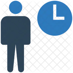 Man Working Hour  Icon