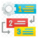 Manage Flowchart Prioritize Sequence Icon