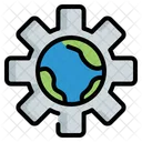 Management Gear Ecological Icon
