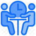 Business People Management Meeting Icon