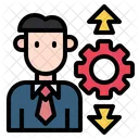 Bussiness Bussinessman Gear Icon