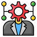 Management Verbindung Business Manager Administrator Symbol