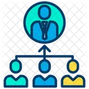 Management Hierarchie Team Symbol