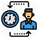 Time Management Manager Clock Icon