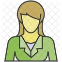 Geschaftsfrau Frau Avatar Symbol