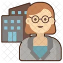 Managerin weiblich  Symbol