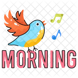 Pájaro de la mañana  Icono