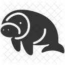 Manatee Marine Mammal Herbivore Icon