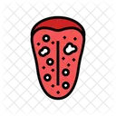 Manchas Blancas En La Lengua Ulcera En La Lengua Ulcera Icono