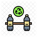 Mancuernas Y Pesas Rusas Recicladas Icono