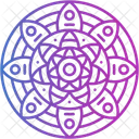 Mandala Flower Cultures Icon