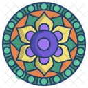 Mandala Budismo Mandala Dibujo De Flores Icono