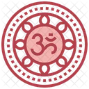 Mandala Meditation Chakra Om Icon
