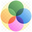 Mandala de quatro pétalas  Ícone