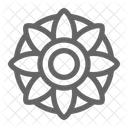 Mandala Flor Yoga Icono