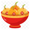 Mandarins Oranges Good Luck Icon