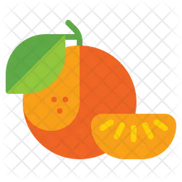 Mandarin Orange Fruit  Icon